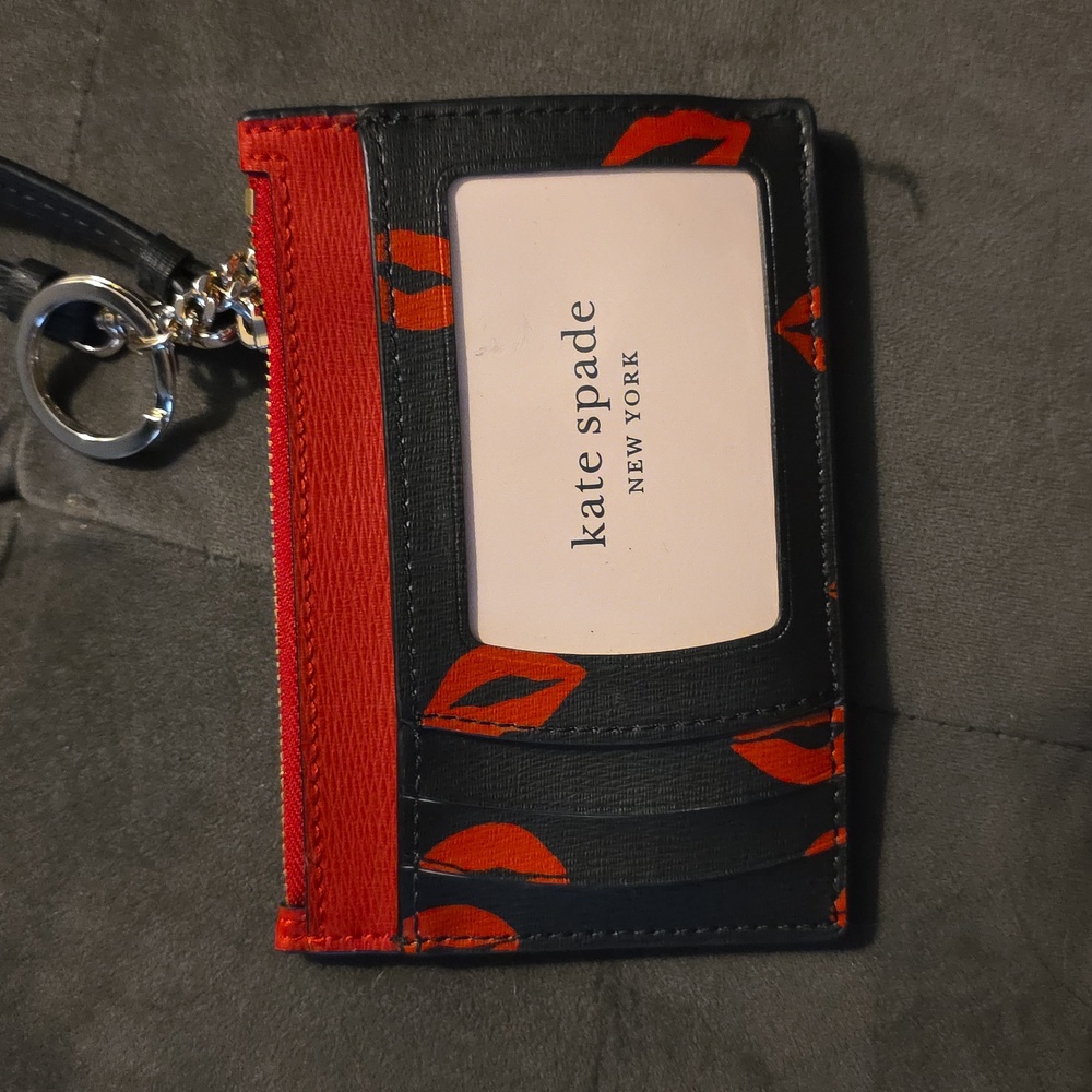 NWT Kate Spade Lip Toss Pochette And Card Holder Wrislet Set - Picture 6 of 6